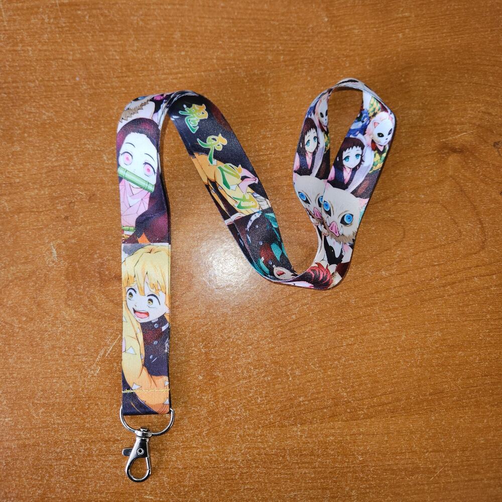 Demon Slayer Lanyard Nezuko, Zenitsu & Friends by Your Side